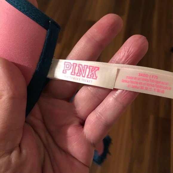 EUC! Victoria’s Secret PINK Date Racerback; Front Closure; Deep Teal; 34DD - Picture 9 of 10